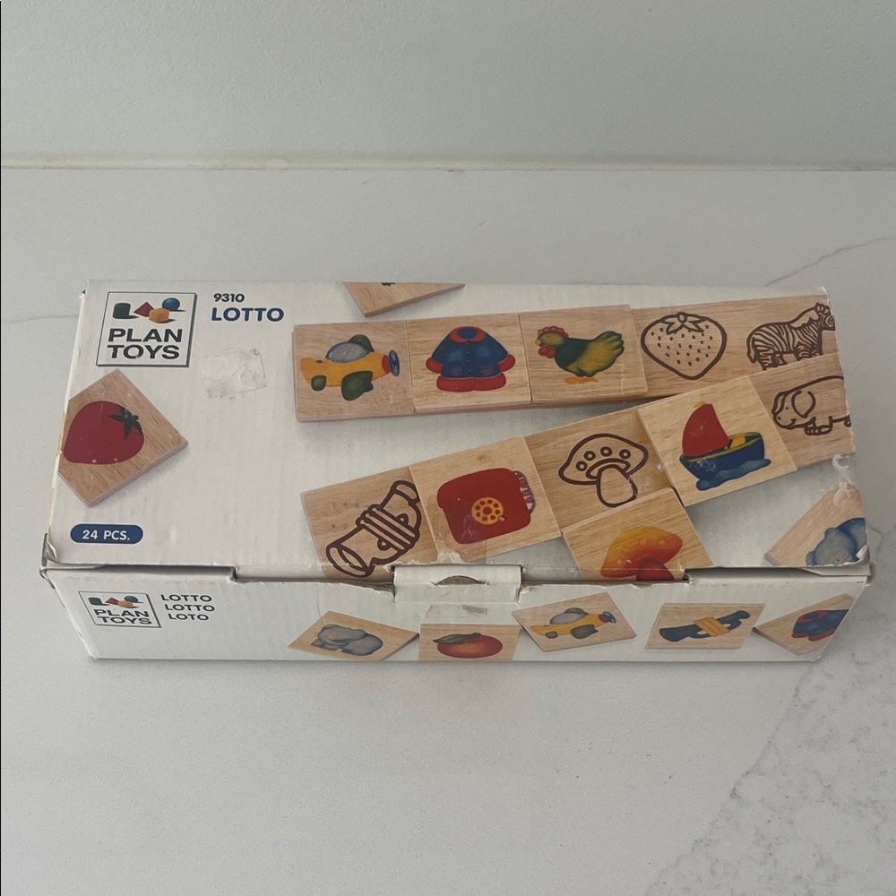 Plan Toys Wooden Matching Tiles